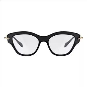 فریم عینک طبی گربه ای زنانه میو میو مدل 0MU 07OV-VIE1O1 مناسب برای صورت مربع، لوزی و قلب