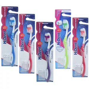 مسواک های دنت مدل 911 با برس متوسط مجموعه پنج عددی 