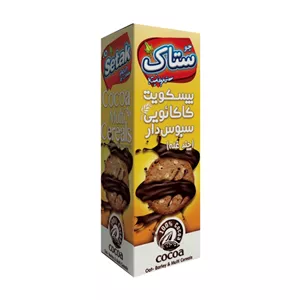 بیسکویت کاکائویی چند غله سبوس دار ستاک - 370 گرم