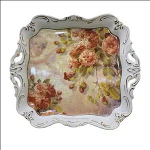 شیرینی خوری لمونژ طرح گل میخک کد 88024 