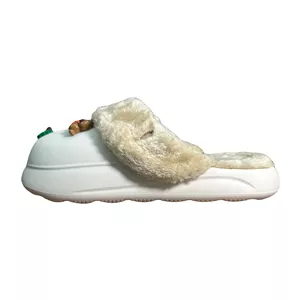 دمپایی حوله‌ای زیتون مدل کریسمس کد Wh-05