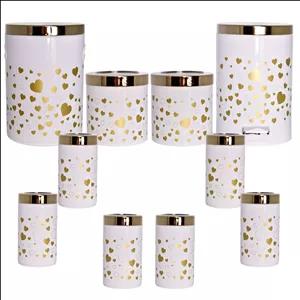 سرویس آشپزخانه 10 پارچه بهاز کالا طرح قلب کد 16290320