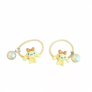 کش مو دخترانه مدل اویز دار عروسکی بسته دو عددی