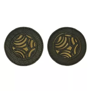 آینه آرایشی جیبی مدل چرم طبیعی کد HL-31126 مجموعه دو عددی