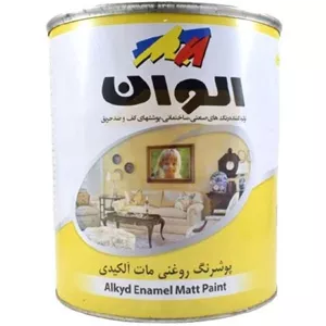 رنگ الوان روغنی آلکیدی سبز تیره مات کد 154 حجم 1000 میلی لیتر