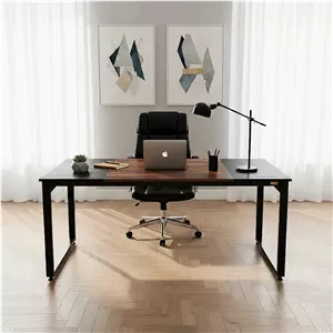 میز مدیریت دیزم مدل  مونتاژی TLD_asm_150×70_Tri سایز 150×70 سانتی متر 