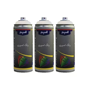 اسپری رنگ سفید براق اسپم مدل 3 حجم 400 میلی لیتر مجموعه 3 عددی