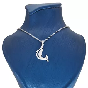 گردنبند نقره زنانه مدل دلفین