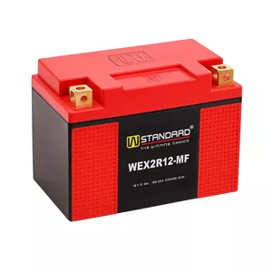 باتری موتورسیکلت 12ولت 12 آمپر دبلیو استاندارد مدل WEX1L12-MF
