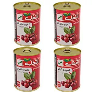کمپوت آلبالو انتخاب - 380 گرم بسته 4 عددی