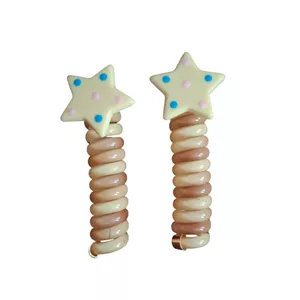 کش مو  دخترانه  مدل ستاره کد Sanaz بسته دو عددی