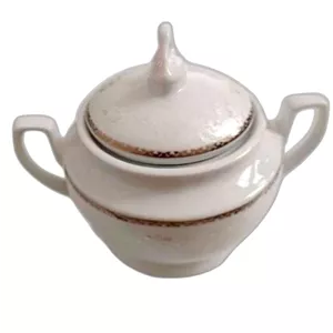 قندان صنایع چینی تقدیس مدل دور طلا 