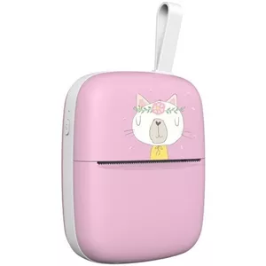 پرینتر حرارتی مدل پرتابل Pink با چاپ حرارتی 200dpi، اتصال USB و Bluetooth، قابلیت چاپ بدون حاشیه