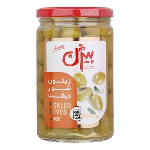 زیتون شور درشت با هسته بیژن - 650 گرم 