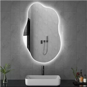آینه سرویس‌ بهداشتی آزالیا مدل بک لایت دفرمه DF1BC5070 سایز 70*50 سانتی متر