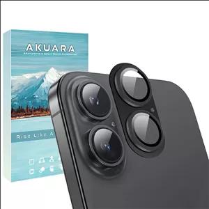 محافظ لنز دوربین فلزی آکوآرا مدل All-Round Protection مناسب برای گوشی موبایل اپل iPhone 16