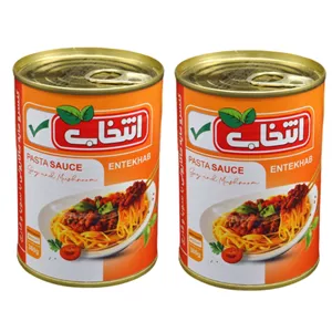کنسرو مایه ماکارونی انتخاب - 380 گرم بسته 2 عددی