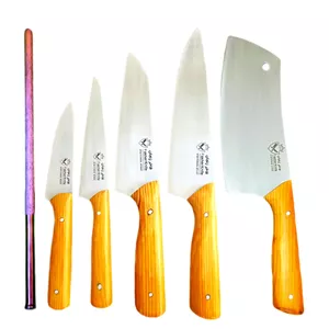 سرویس چاقوی آشپزخانه 6 پارچه فاخرزنجان مدل اقتصادی