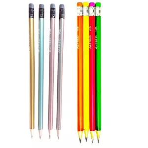 مداد مشکی آلفرد مدل شقایق بسته 8 عددی