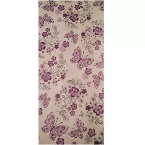 کاغذ کادو مدل کرافت طرح گل و پروانه سایز 70 *50 سانتی متر بسته 3 عددی 