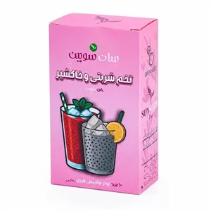 پودر نوشیدنی تخم شربتی و خاکشیر  سان سوبین  - 20گرم بسته 10 عددی