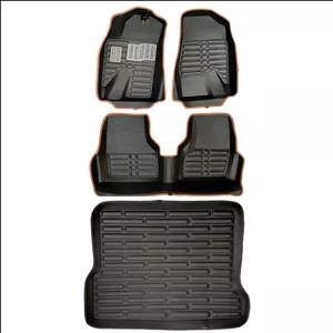 کفپوش پنج بعدی خودرو ای ام تی سی مدل MC چرم به همراه کفپوش صندوق مناسب برای دنا