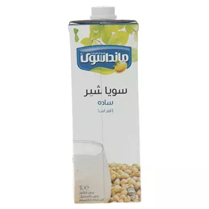 شیر سویا غیر لبنی ساده مانداسوی - 1 لیتر