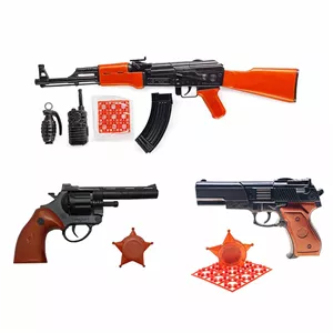 ست تفنگ بازی مدل short shot مجموعه 9 عددی