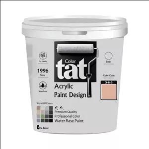 رنگ گلبهی مات اکرولیک تات کد 3-6-3 حجم 1 لیتر