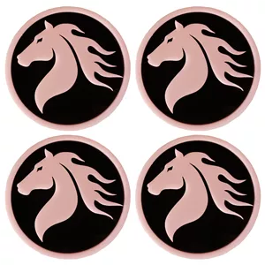 درپوش رینگ خودرو مدل HORSE&WIND W-COL PLUS مناسب برای سمند بسته 4 عددی