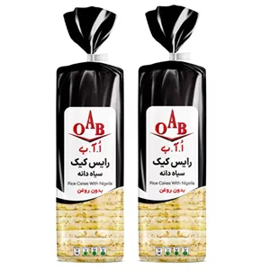 رایس کیک Nigella Sativa اُ آ ب - 100 گرم بسته 2 عددی