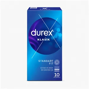 کاندوم دورکس مدل Klasik سایز استاندارد بسته 10 عددی