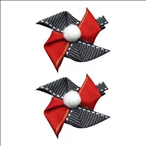 گیره مو دخترانه مدل فرفره کد 01090700 بسته 2 عددی