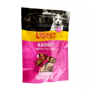 تشویقی سگ یو اس پت مدل پاستایی طعم گوشت خرگوش وزن 100 گرم