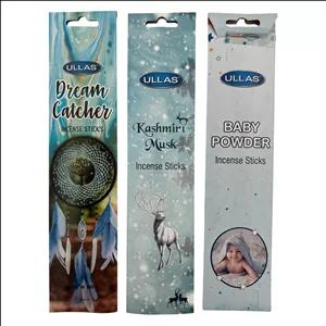 عود الاس مدل شاخه ای رایحه پودر بچه و مشک و کابوس گیر مجموعه ۳ عددی