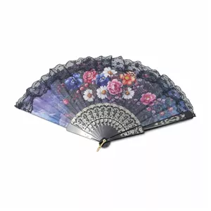 باد بزن مدل باغ گل کد q9