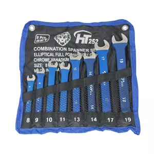 آچار یکسر تخت و یکسر رینگی اچ تی مدل HT_8P بسته 8 عددی