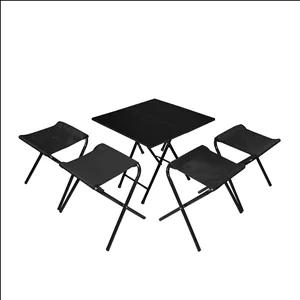میز و صندلی سفری میزیمو مدل 2 تیکه تاشو کد 2544 مجموعه 5 عددی