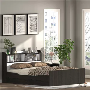 تخت‌خواب ملامینه دو نفره اعیان مدل FH988 سایز 160 * 200 سانتی‌متر