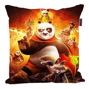 کوسن کودک مدل کارتون پاندا کنگفو کار 2183