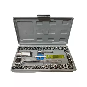 آچار بکس و دسته آچار آیوا مدل AR-TUB مجموعه 40 عددی