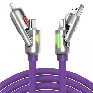 کابل تبدیل USB-C و USB-A / Lightning / USB سنتکس مدل C27 طول 1متر