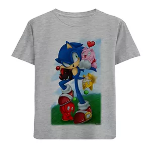 تی شرت پسرانه مدل کوتاه سونیک F492