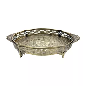 سینی دسته دار دیانا مدل دلبر سایز 28×21 سانتی متر