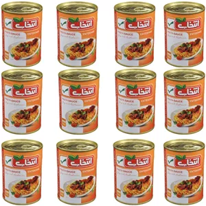 کنسرو مایه ماکارونی انتخاب - 380 گرم بسته 12 عددی