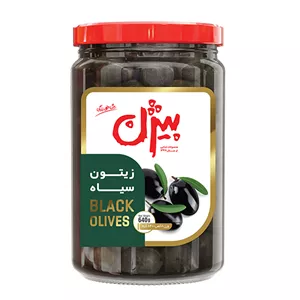 زیتون شور سیاه با هسته بیژن - 640 گرم
