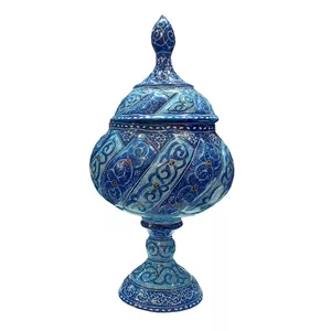 گز خوری میناکاری مسی مدل اسلیمی کد 218