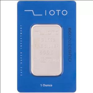 شمش نقره زیوتو مدل  1 اونس عیار 999.9 