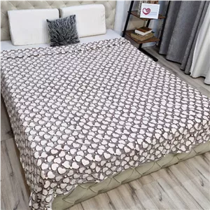 پتو مدل شبنما طرح قلب سایز 210x220 سانتی متر
