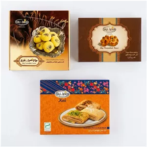 پک نان خرمایی،نان برنجی و کاک حاج نصرالله نوری - 2300 گرم بسته 3 عددی